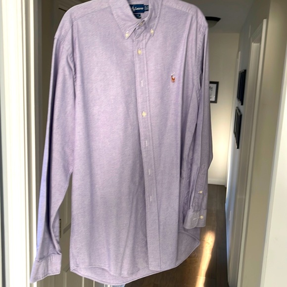 Ralph Lauren Dress Shirt Purple - L 15.5 34/35 - Picture 1 of 3